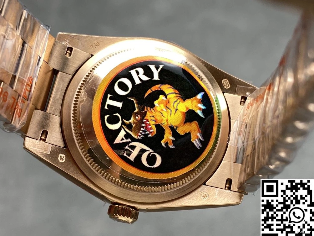 Steel Date Day Rose White M128235 Factory 36mm QF Gold Tungsten v5 Dial Rolex 0319